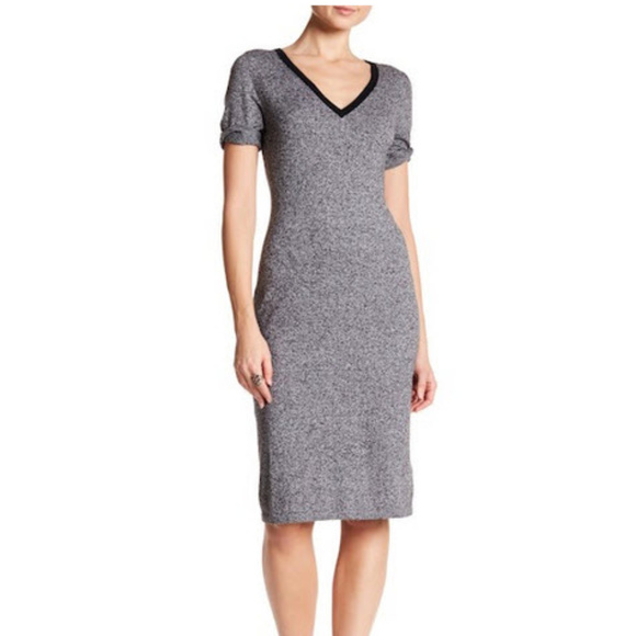 Tart Daria V-Neck Dress Heathered Grey Medium - Picture 1 of 2